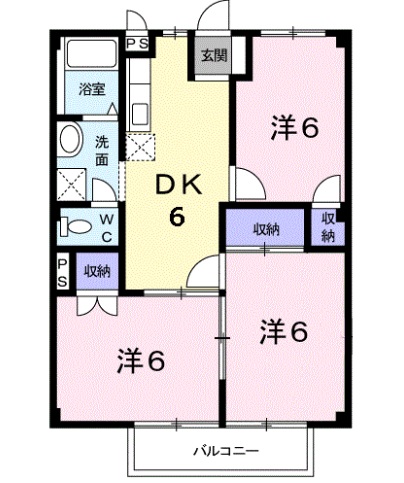 ブルーベリーハウスBの間取り