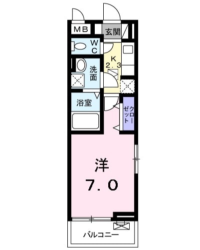 キングキャッスル 壱番館の間取り