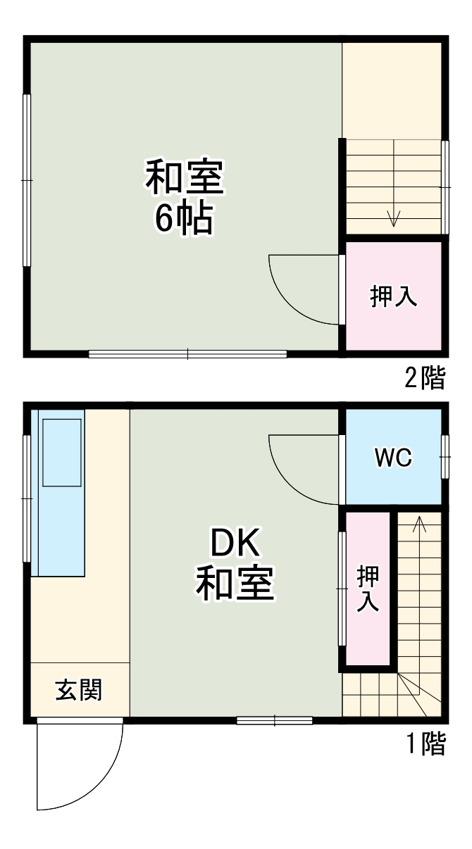 イチバハイツの間取り