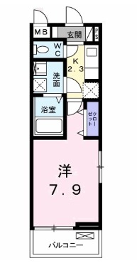 アヴァンセ Ⅱの間取り