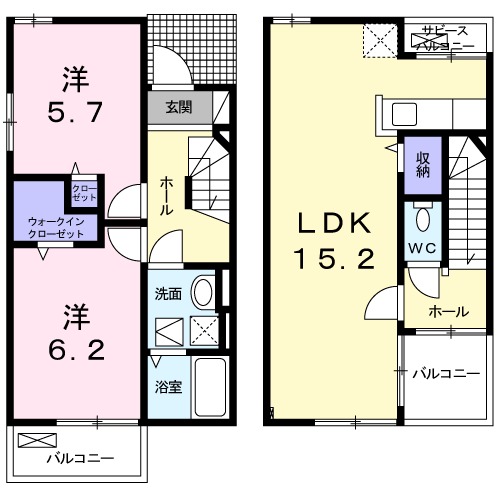 石才戸建の間取り