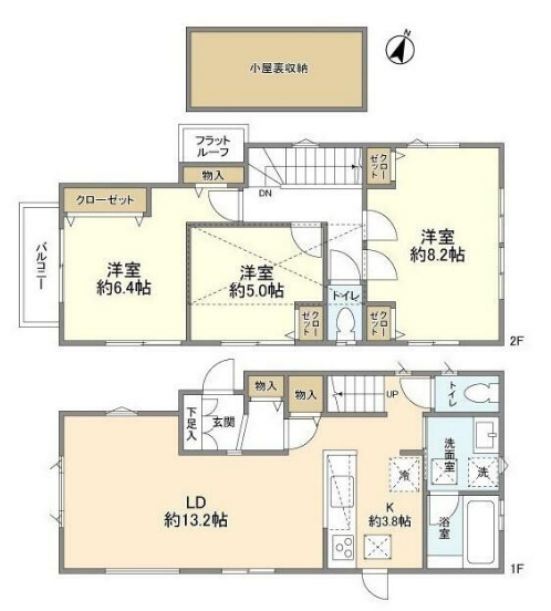 岡本3丁目貸家の間取り