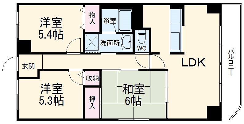 MK大治の間取り