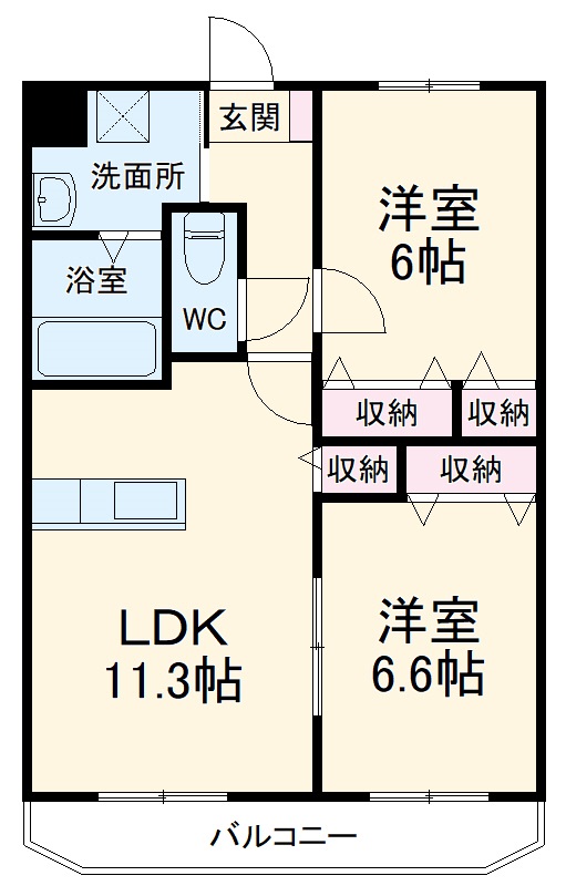 フロイデ宮竹の間取り