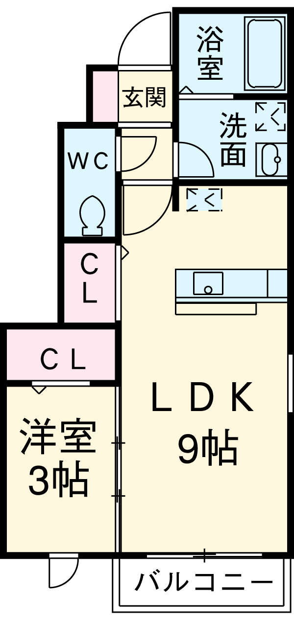 クレール国分寺の間取り