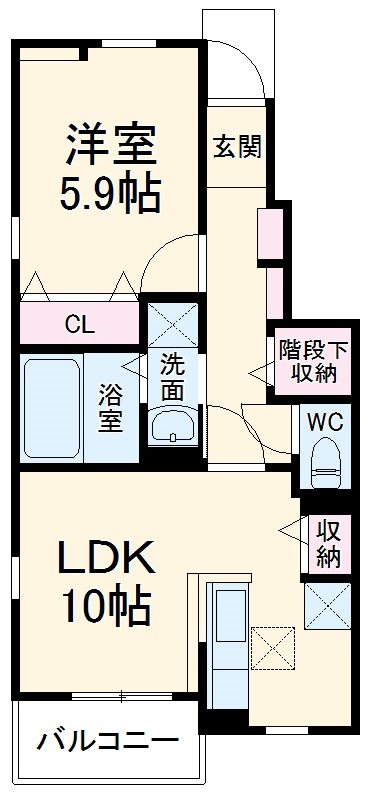ウッドパークⅡ Aの間取り