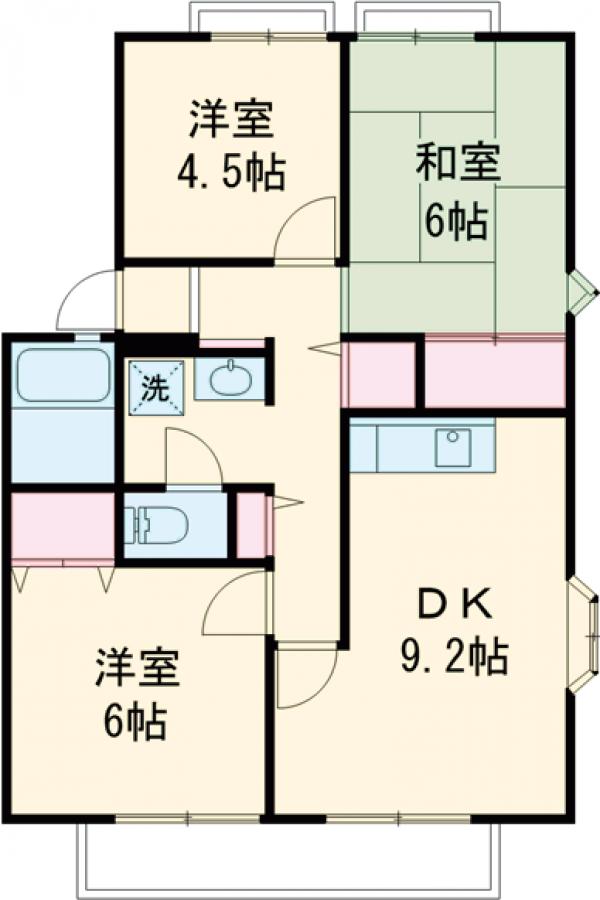 リビエール南平C棟の間取り