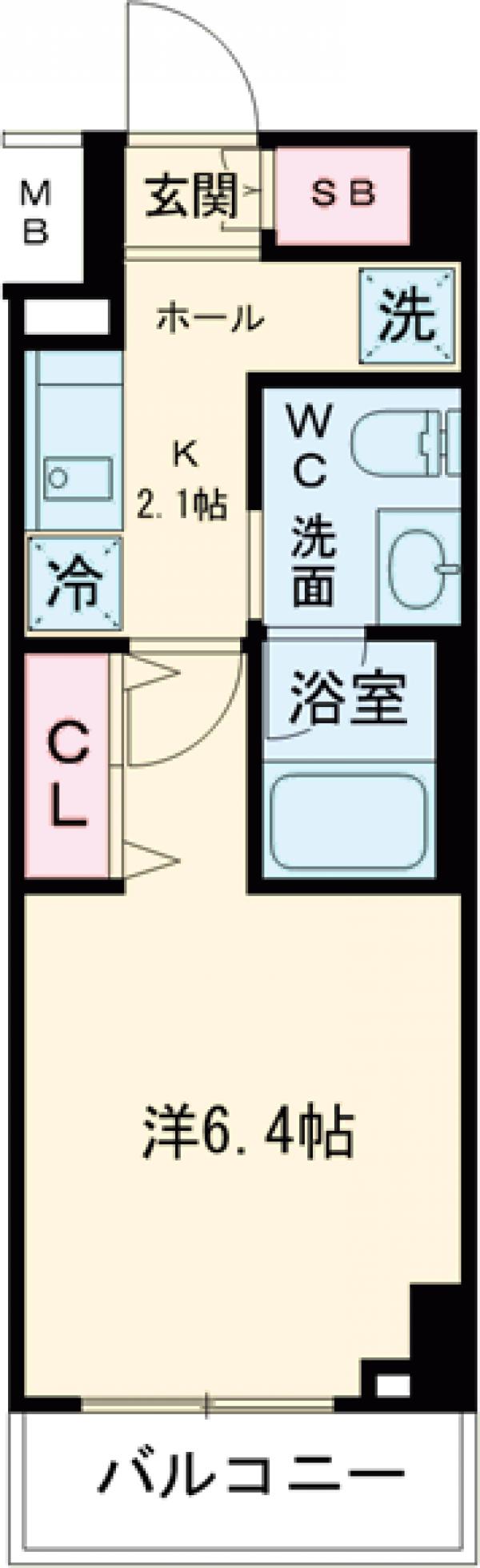 シェル品川戸越の間取り