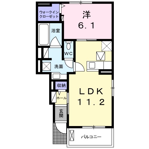 メゾン アン ビエン Ⅲの間取り
