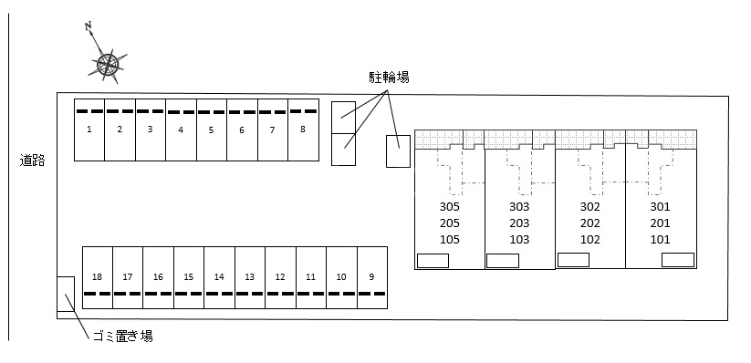 2/7 駐車場
