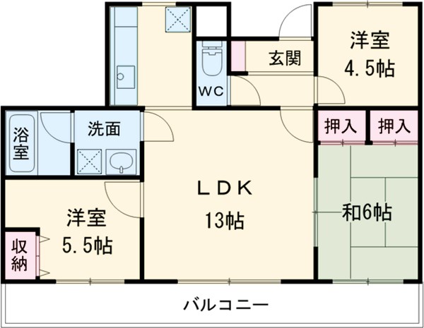 リバーグランドハイツの間取り