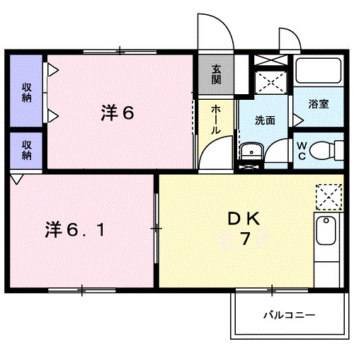 ヴィラ21の間取り