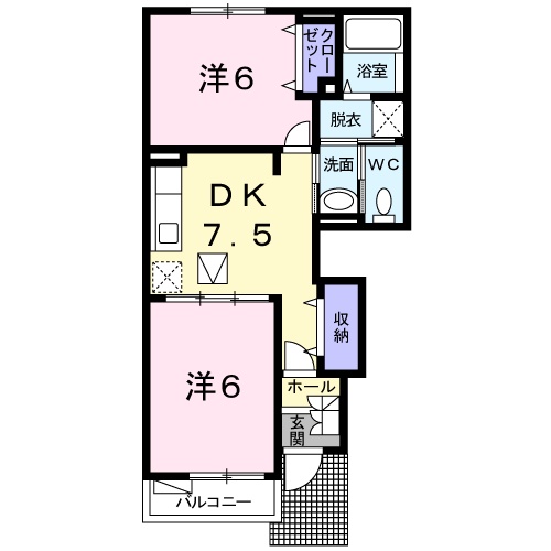 フレーシュ メゾンの間取り