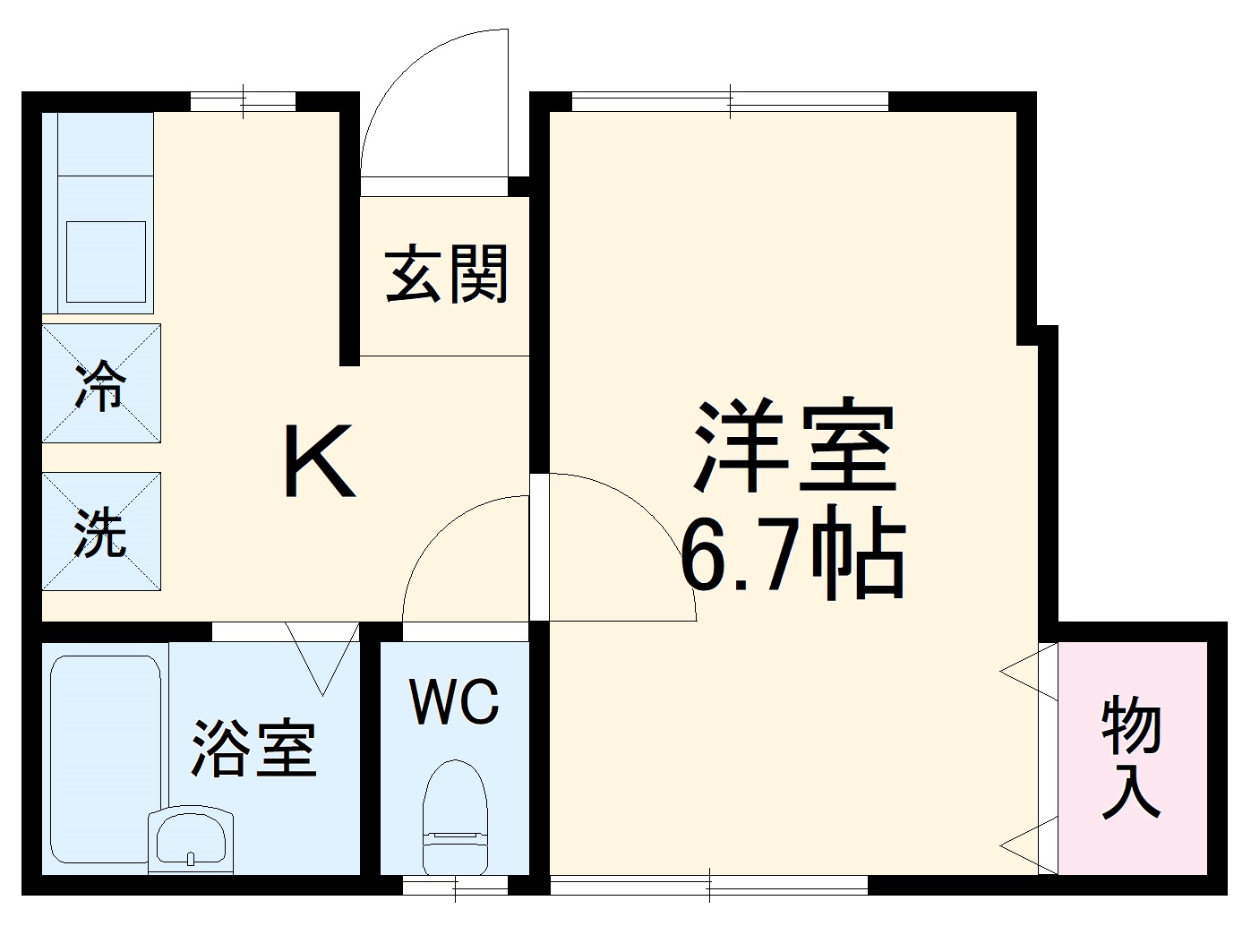 リバーサイド久比里の間取り