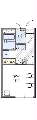 レオパレスレクエルド ユウの間取り