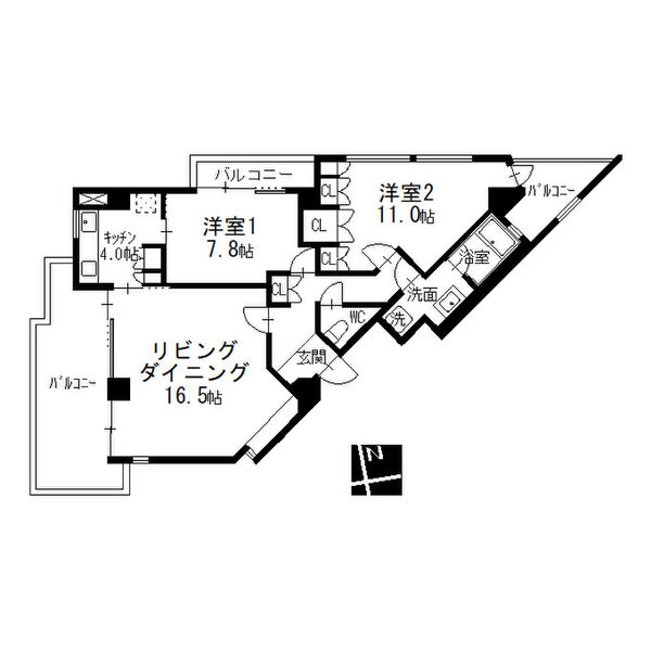 Ns21やごとの間取り