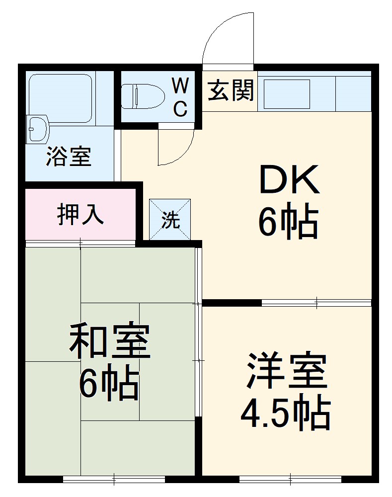 北鎌倉グリーンハイツ1の間取り