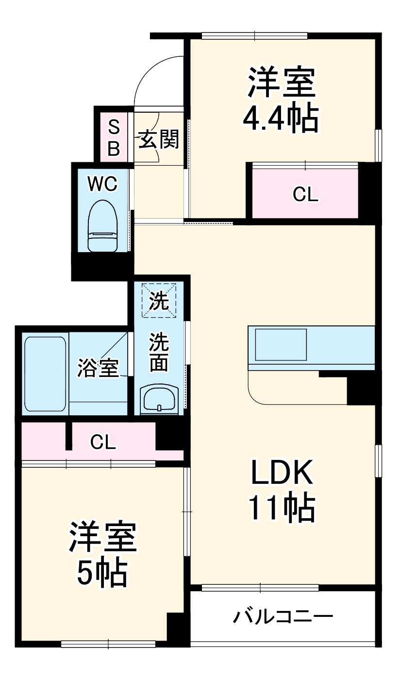 オルテ日吉の間取り
