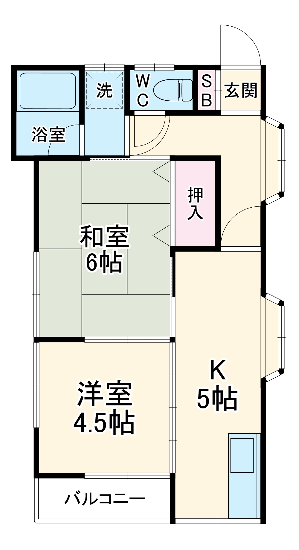 エルハイツの間取り