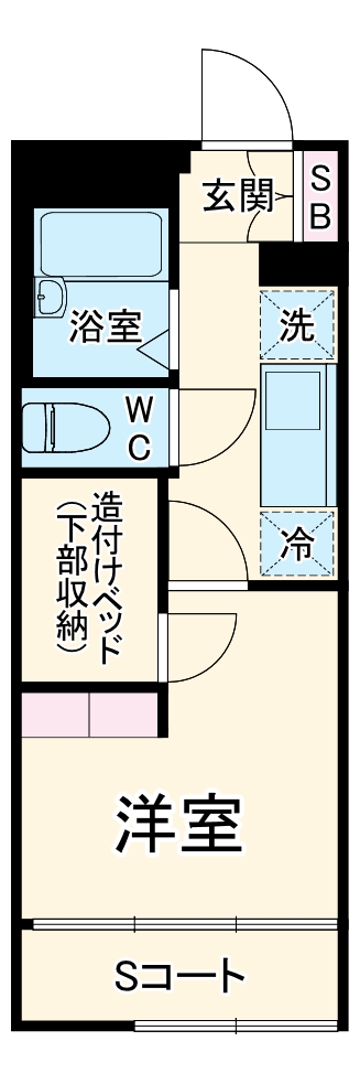 レオパレスホカリズ登戸の間取り