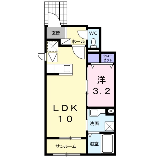 クロスラインの間取り
