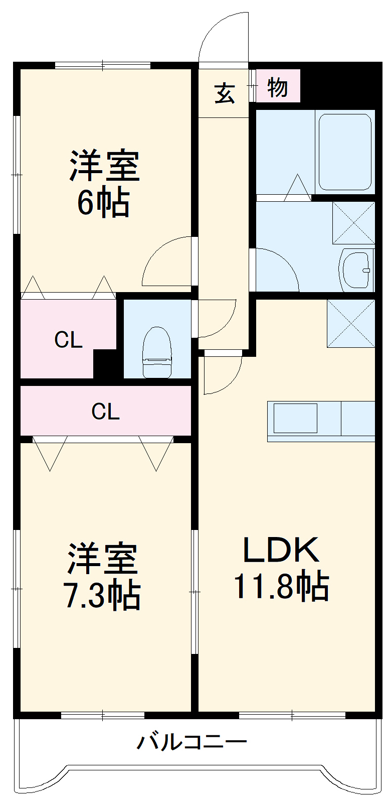 フェリスかしわ台の間取り