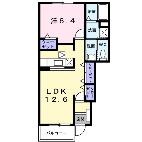 ジャスパーヒルズⅠの間取り