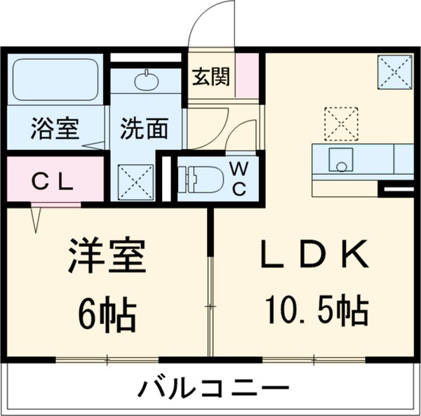 クレール A棟の間取り
