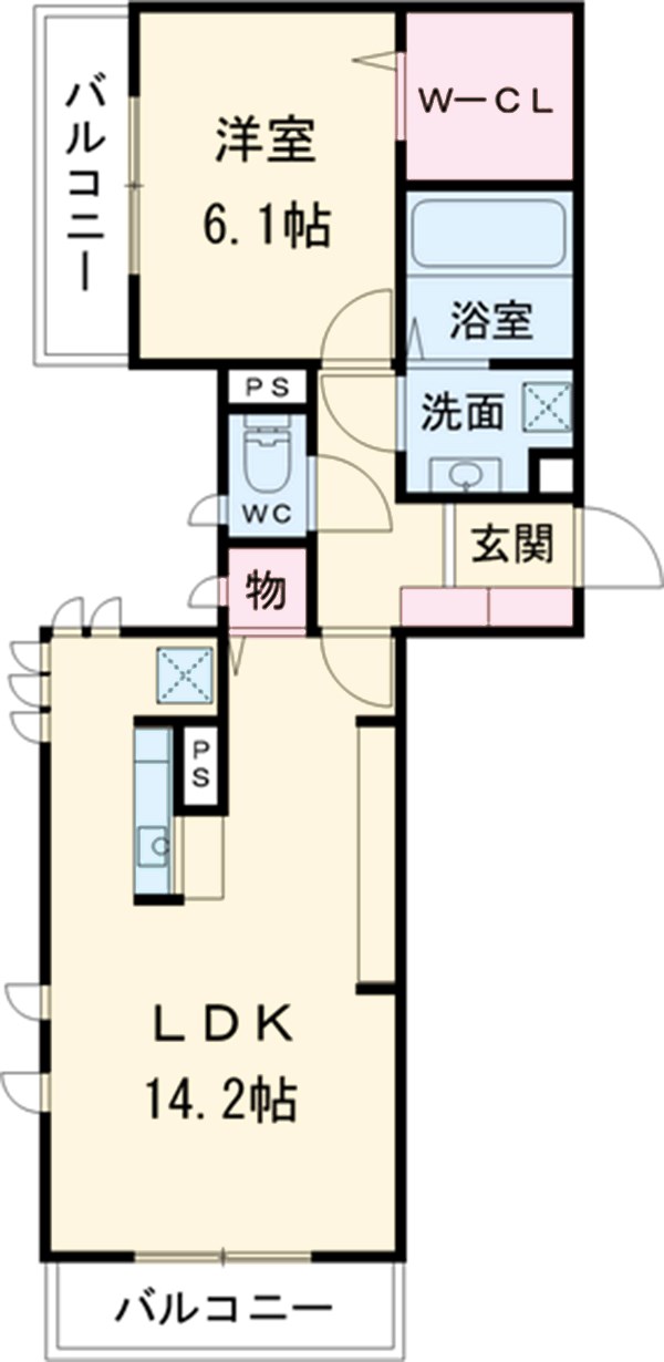 ルーチェ勝川の間取り