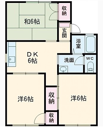 オルベージュA棟の間取り
