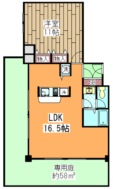 CASA GRAN洛西の間取り