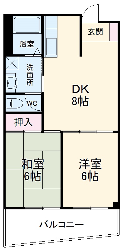 コーポラスアオイの間取り