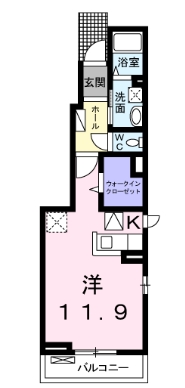 レガーロ Ⅳ番館の間取り
