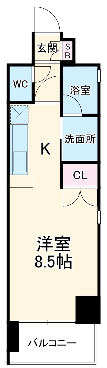 平和の完工年月（2007年3月）築の賃貸マンションの間取り