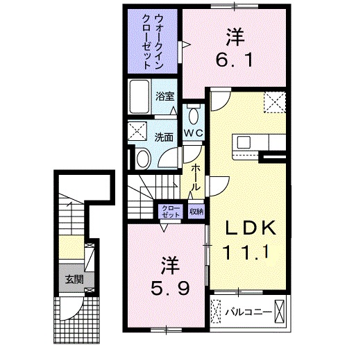 ルナソーレの間取り