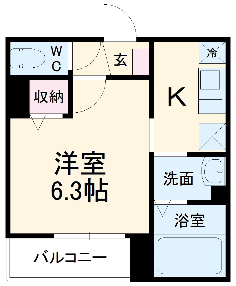 メルディア松戸の間取り