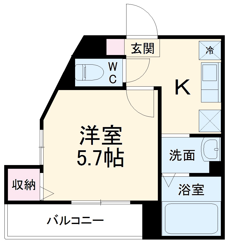 メルディア松戸の間取り