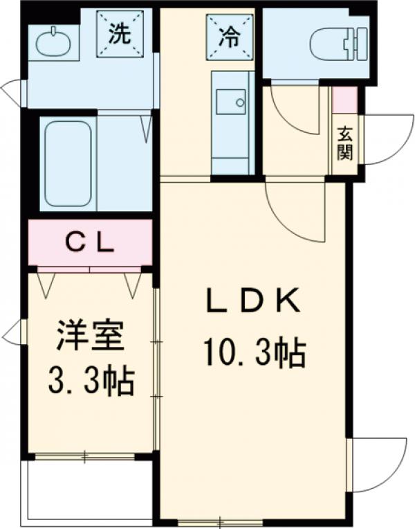 コート・Ｓ・201号室の間取り