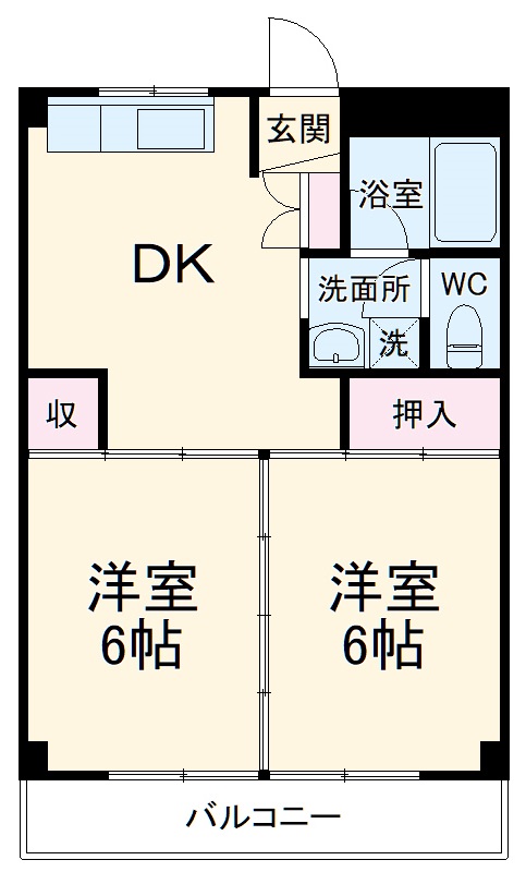 コーポ藤田の間取り