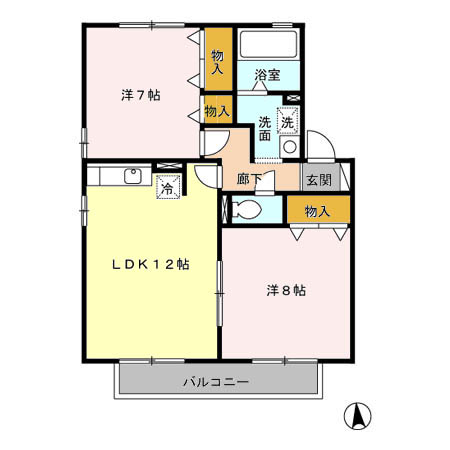 ラフィーネBの間取り