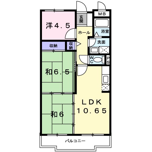 アネックス香里ヶ丘の間取り