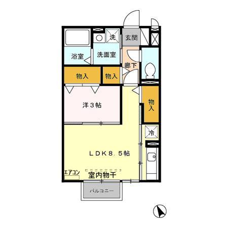 パルフェの間取り