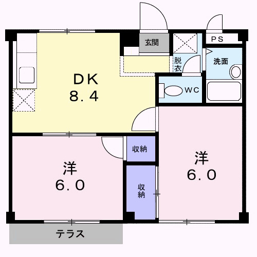 サンハイツTの間取り