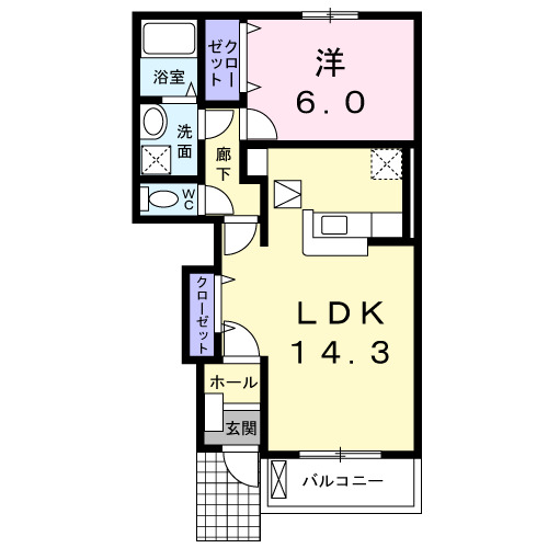 TakasakiTottosⅢの間取り