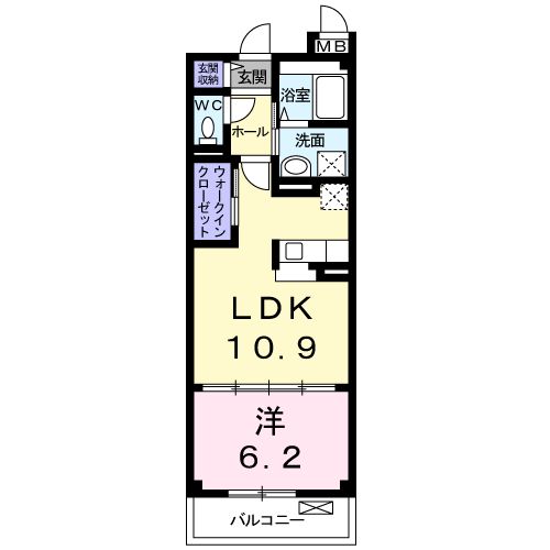 サニーブローテ住吉Ⅱの間取り