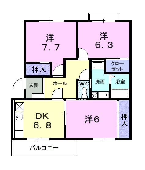 スカイレジデンスの間取り