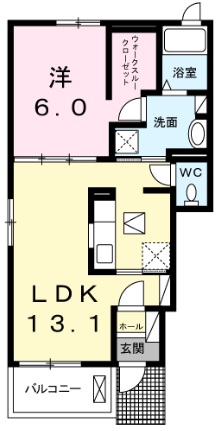 上志津バード グランソネⅡの間取り