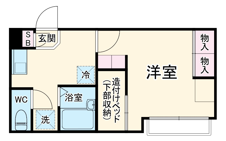 レオパレスW Kハイツの間取り