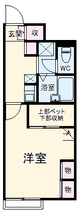 レオパレスルピナスの間取り