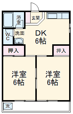 小林コーポの間取り